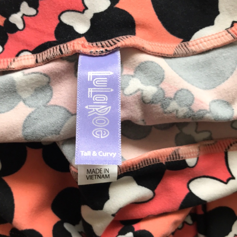 LulaRoe Disney Minnie Mouse leggings Like NEW OS - Picture 4 of 6